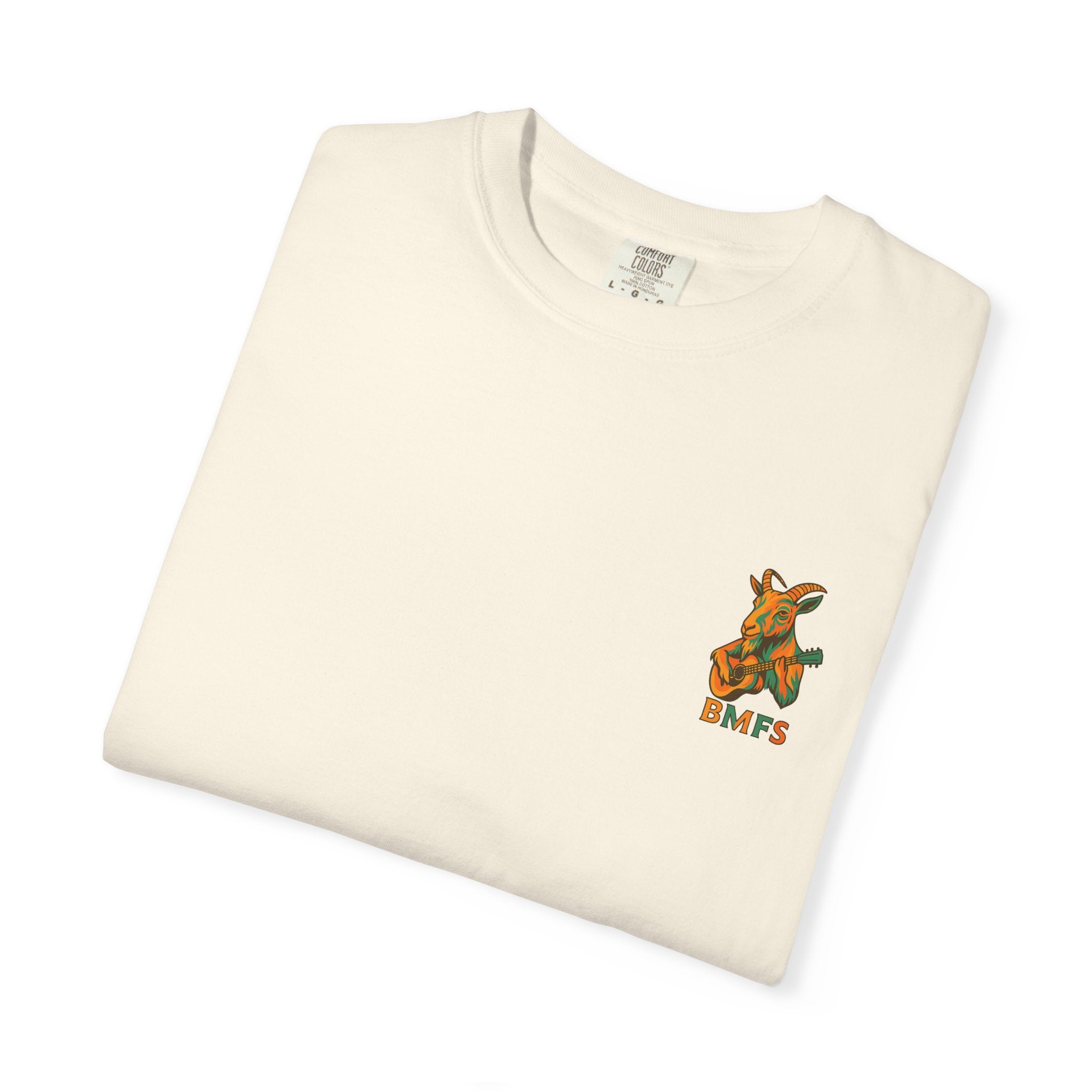 Billy Strings BMFS Goat Shirt – Comfort Colors Jamgrass Tee, Small Chest Logo