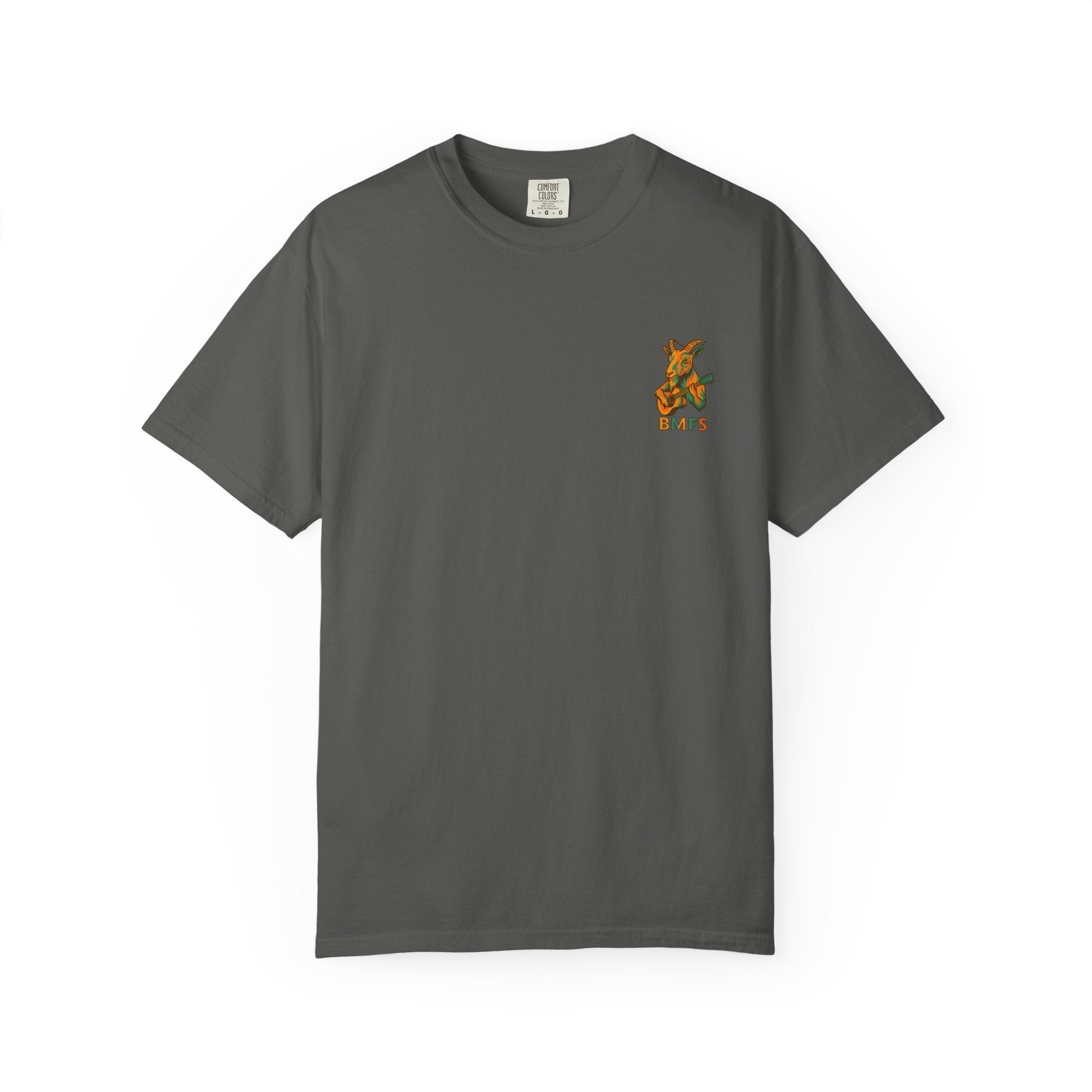 Billy Strings BMFS Goat Shirt – Comfort Colors Jamgrass Tee, Small Chest Logo