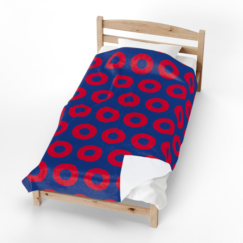 Phish Donut Plush Blanket 60x80 | Ultra Soft Velveteen Jam Band Throw | Cozy Concert Inspired Bedding