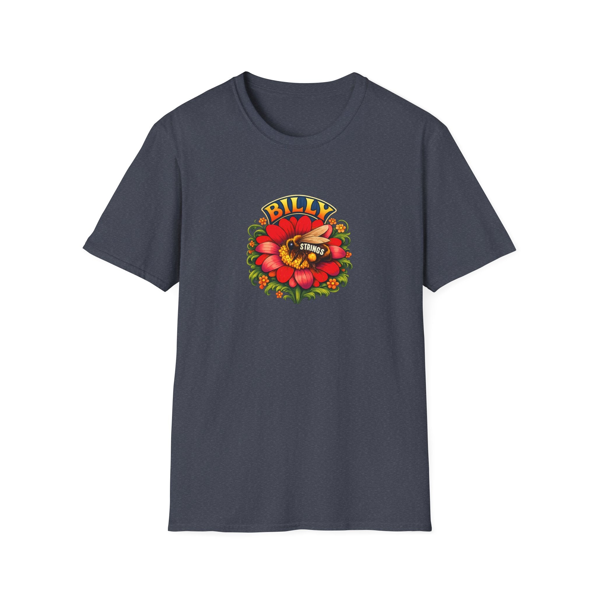 Billy Strings Red Daisy Shirt | Bluegrass Jam Band T-Shirt | Psychedelic Festival Tee