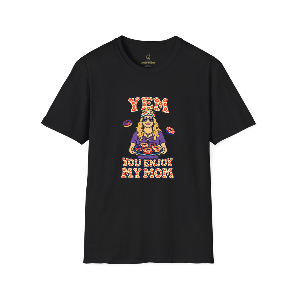 YEM You Enjoy My Mom Donut T-Shirt | Retro Phish Jam Band Graphic Tee | Funny Mom Shirt