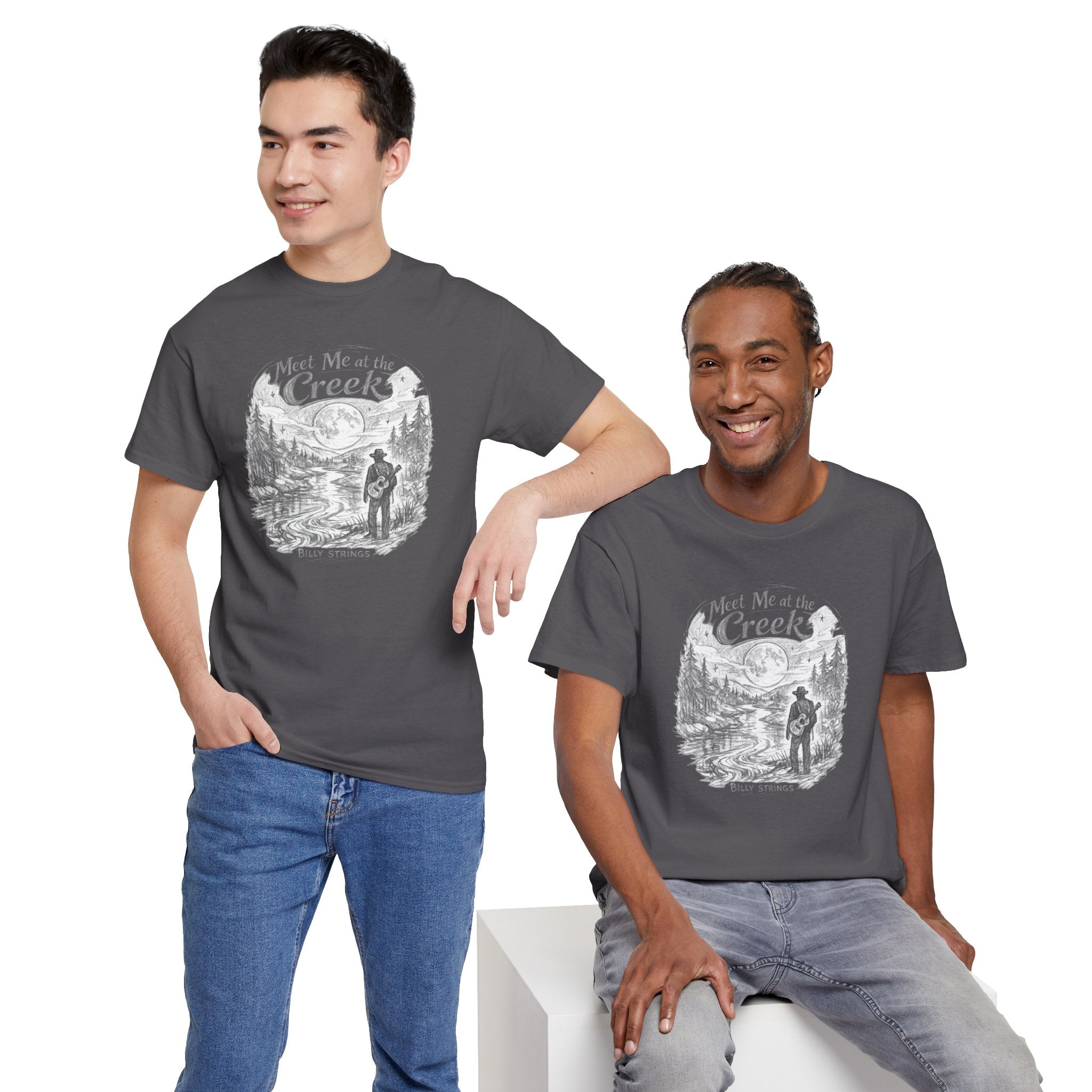 Billy Strings Meet Me at the Creek Shirt – Moonlight Creek Jam Band Tee, Bluegrass Festival Shirt