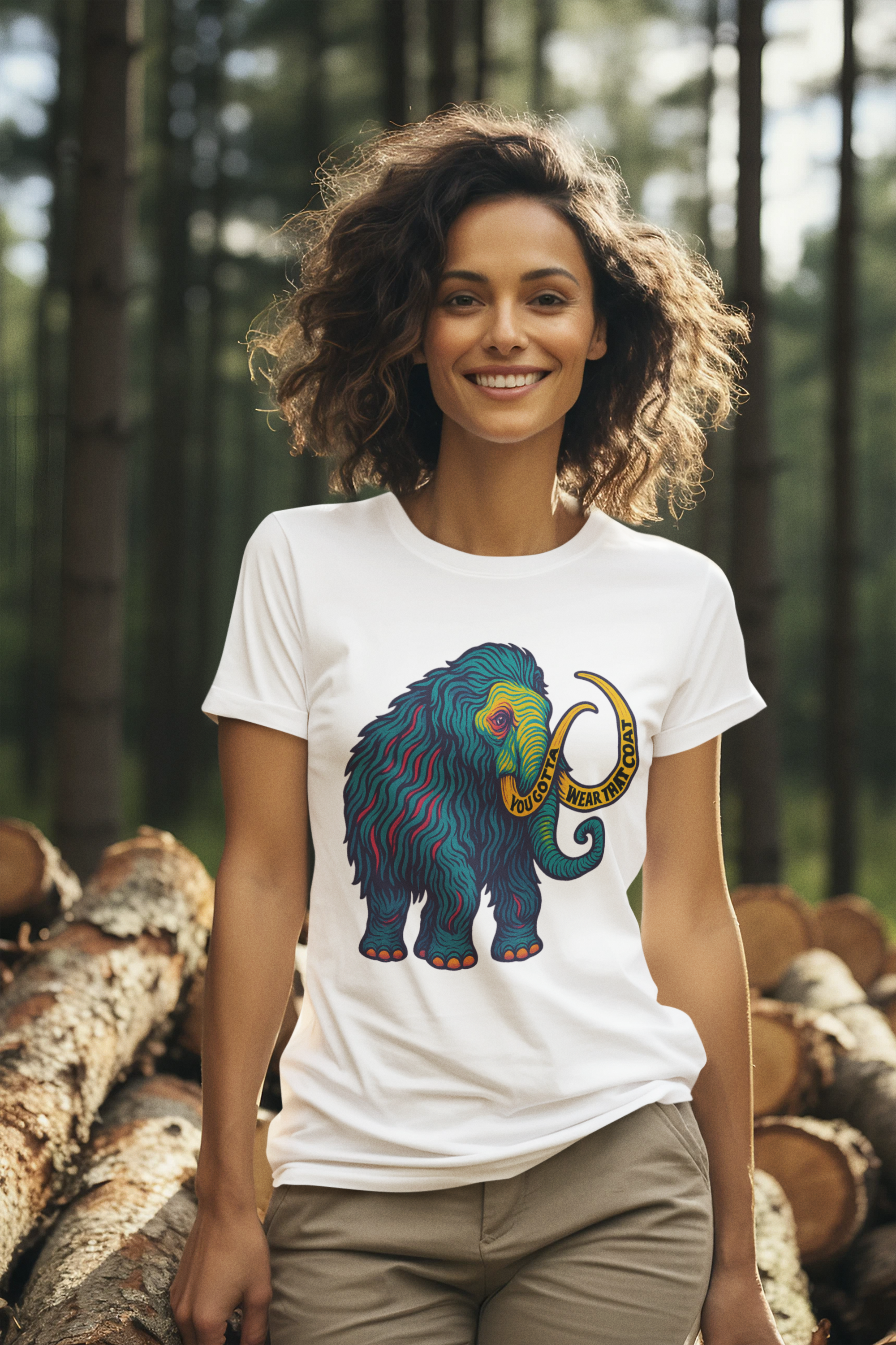 Widespread Panic Big Wooly Mammoth Shirt | WSP You Gotta Wear That Coat Lyric Tee | Psychedelic Jam Band Graphic T-Shirt