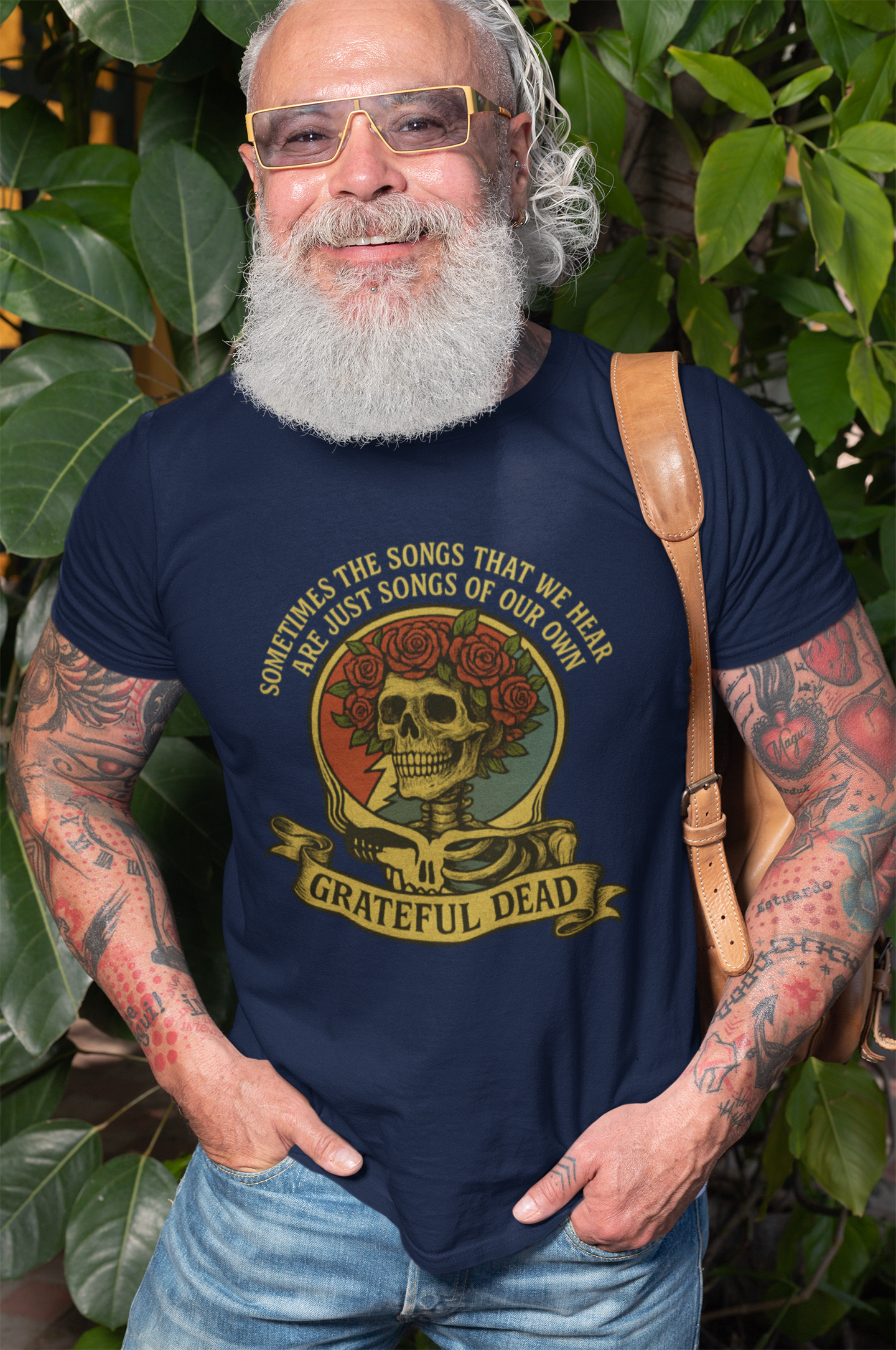 Grateful Dead "Eyes Of The World" Tee | Skull & Roses Vintage Shirt With Lyrics
