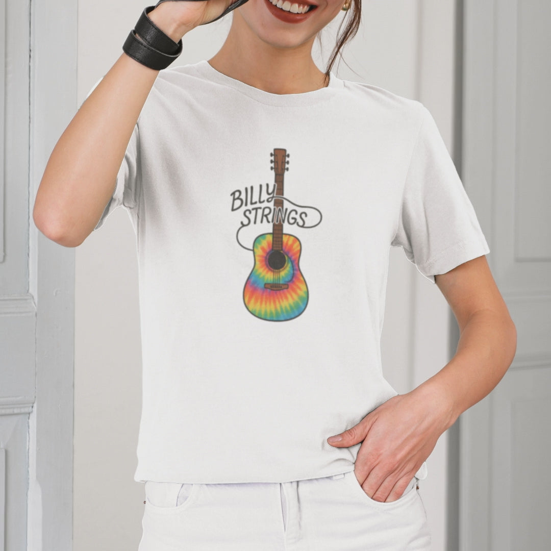 Billy Strings Guitar Shirt | Tie Dye BMFS Acoustic Tee | Bluegrass Jam Band Fan Concert T-Shirt