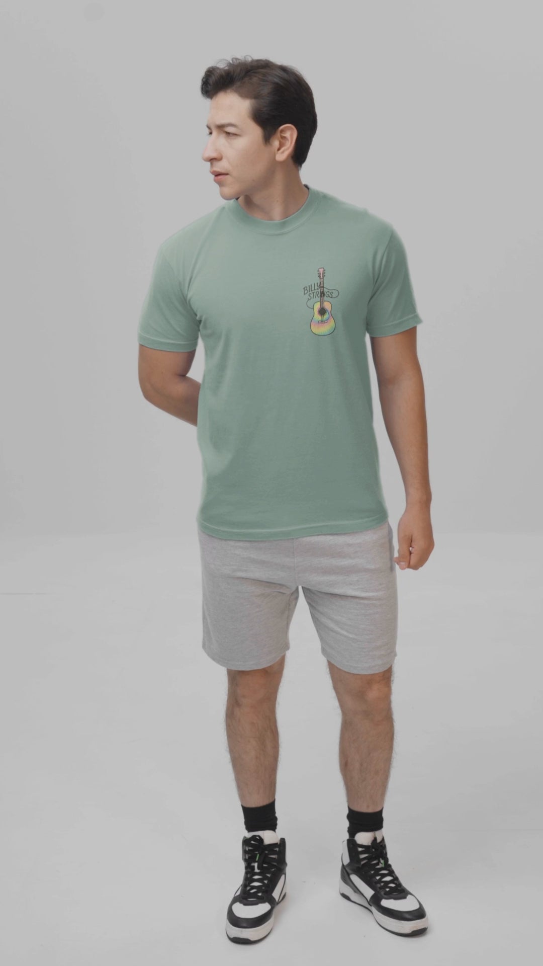 Billy Strings Guitar Shirt | Premium Comfort Colors Left Chest Tee | Pastel Jamgrass Bluegrass Music Shirt