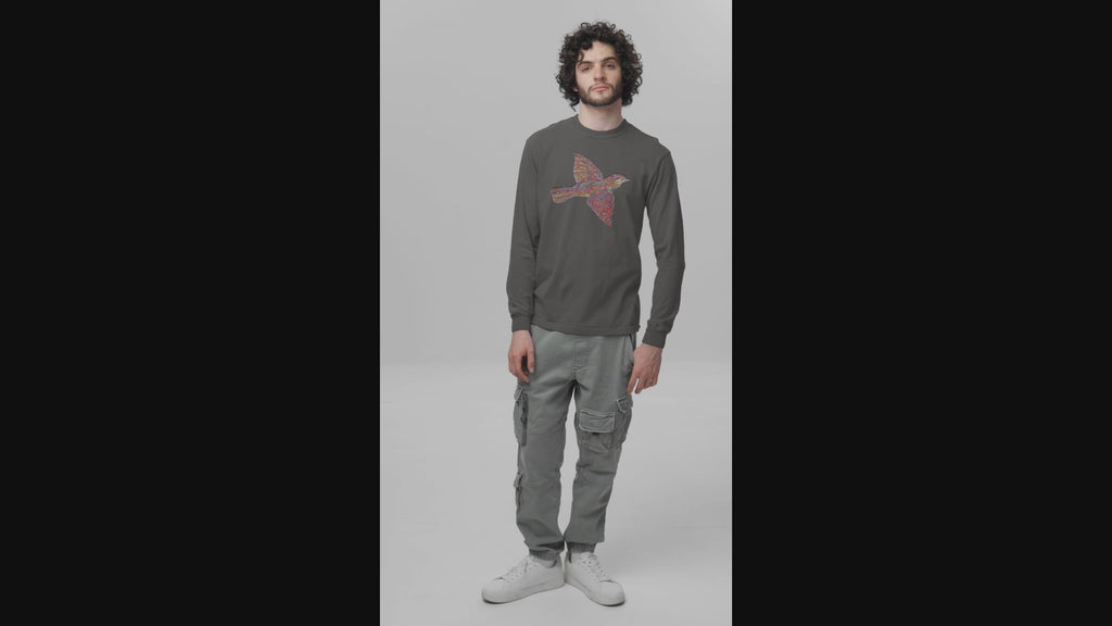 WSP Premium Long Sleeve Shirt | Widespread Panic Love Bird Tee | Comfort Colors Heavy Weight Cotton